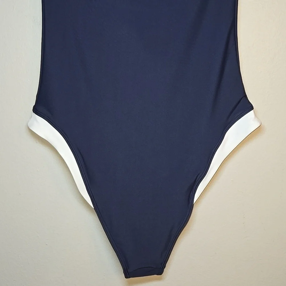 Abercrombie & Fitch A&F Marina One-Piece Adjustable Removable Straps Swimsuit - Picture 9 of 15